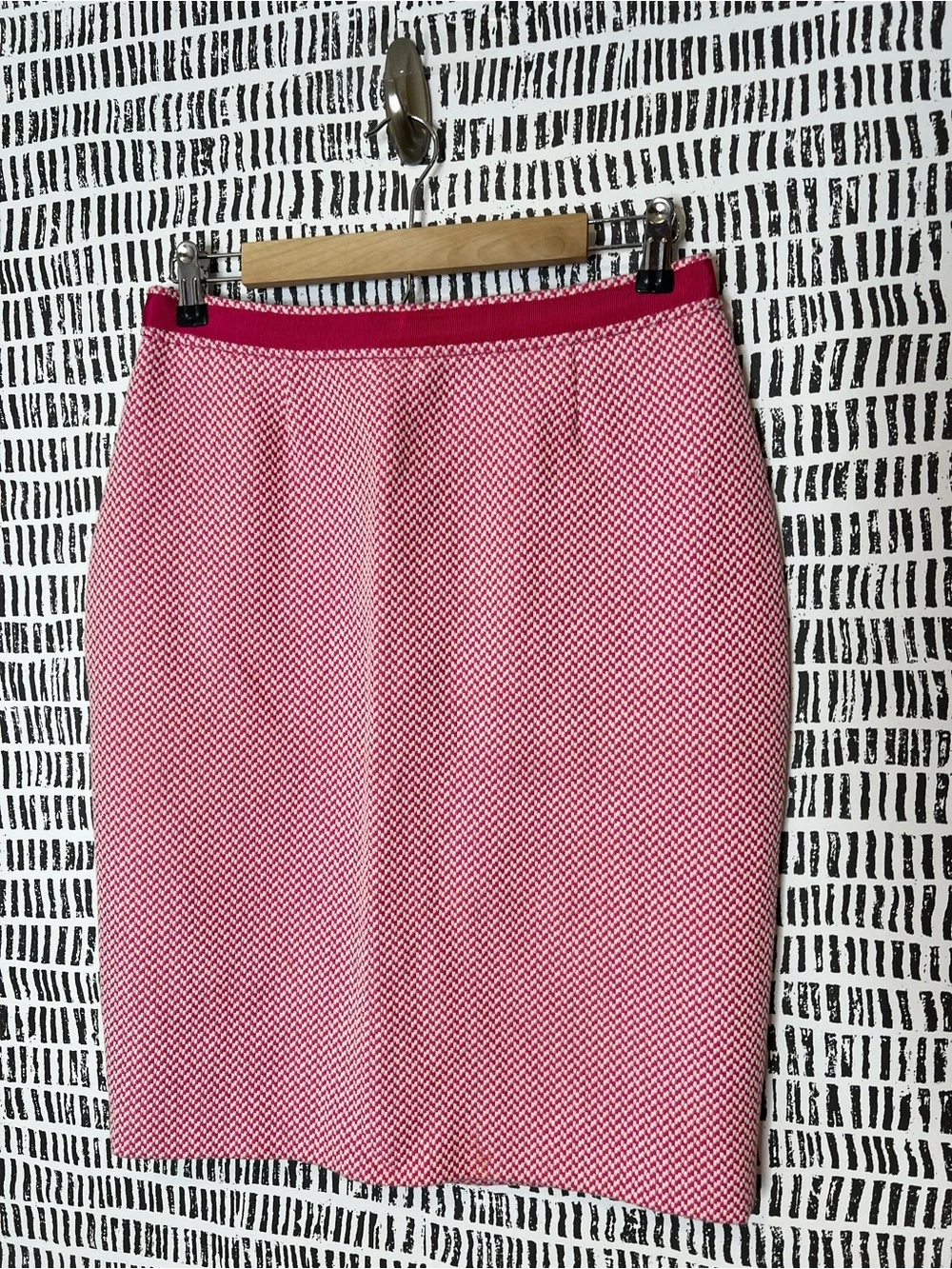 Boden chevron lined pencil skirt in pink